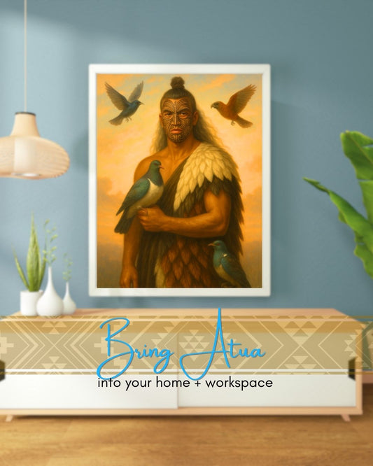 Rehua – (Star) God of Healing & Wellbeing | Māori Wall Art Print (Unframed)