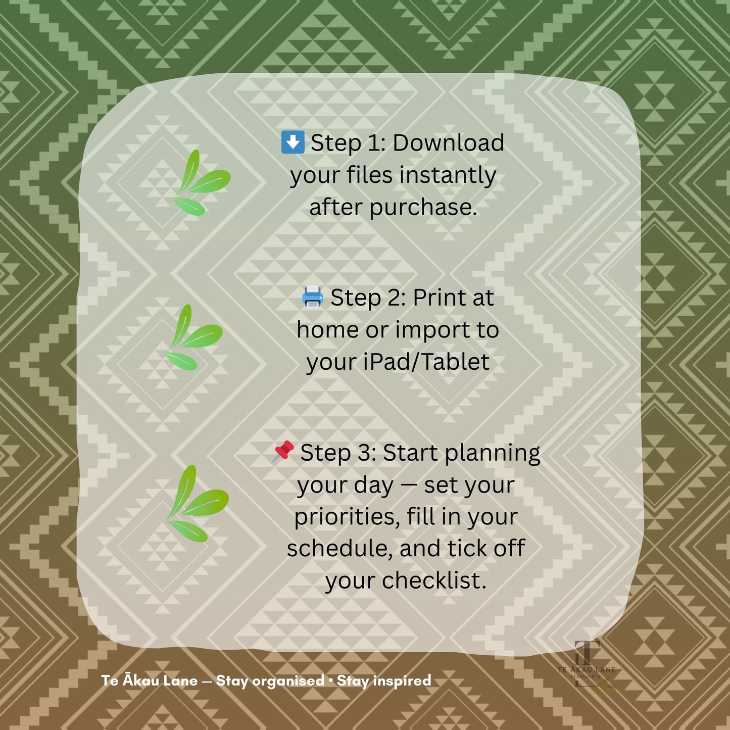 Tāne Mahuta-Inspired Weekly Planner| Digital Download