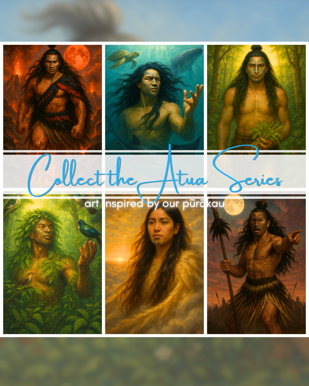 Tangaroa | God of the Sea – Atua Māori Collection (Unframed)