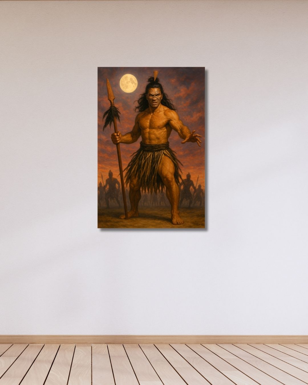 Tūmatauenga – God of War & Humanity | Māori Wall Art Print (Unframed)
