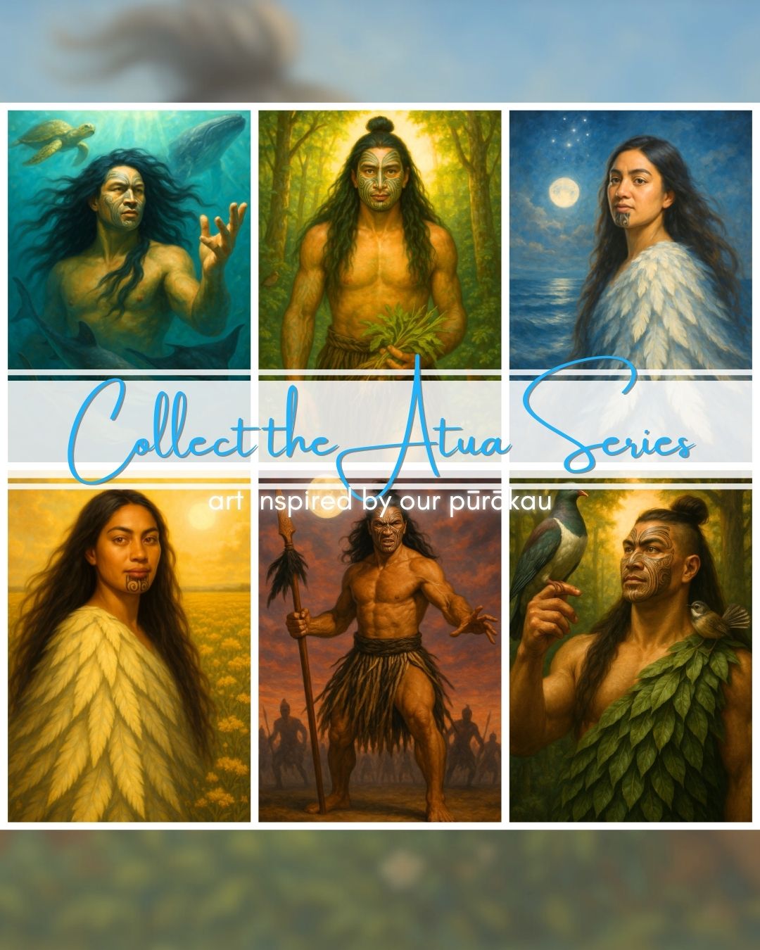 Tūmatauenga – God of War & Humanity | Māori Wall Art Print (Unframed)