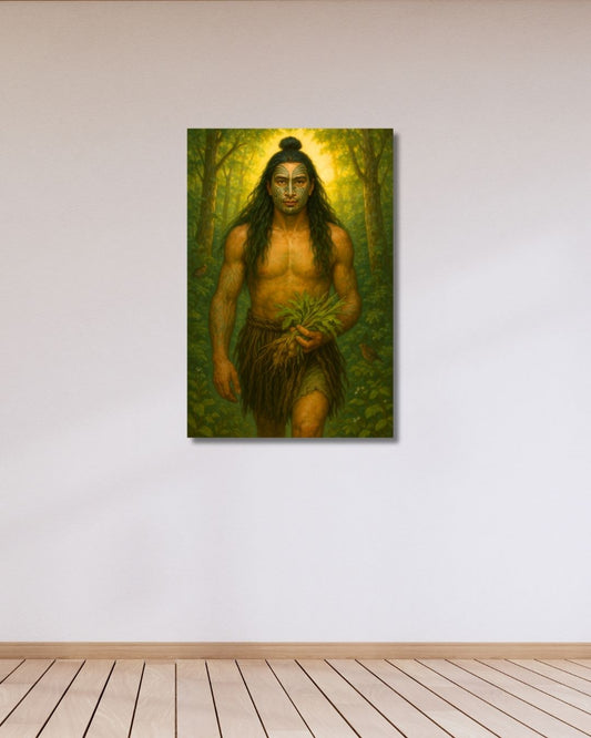Haumia-tiketike – God of Wild Foods | Māori Wall Art Print (Unframed)
