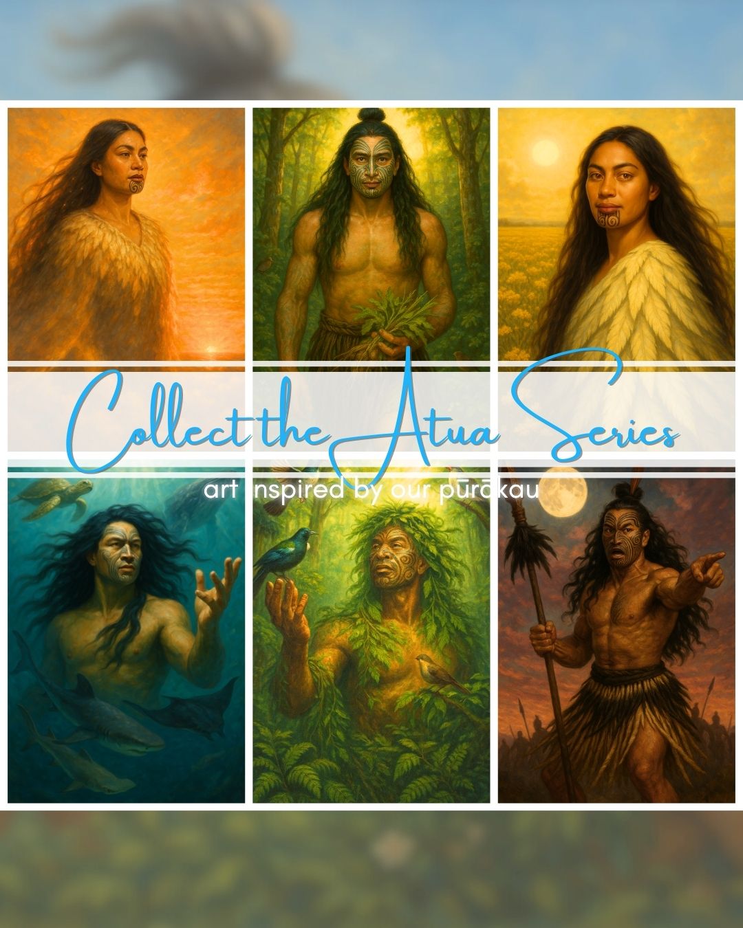 Haumia-tiketike – God of Wild Foods | Māori Wall Art Print (Unframed)