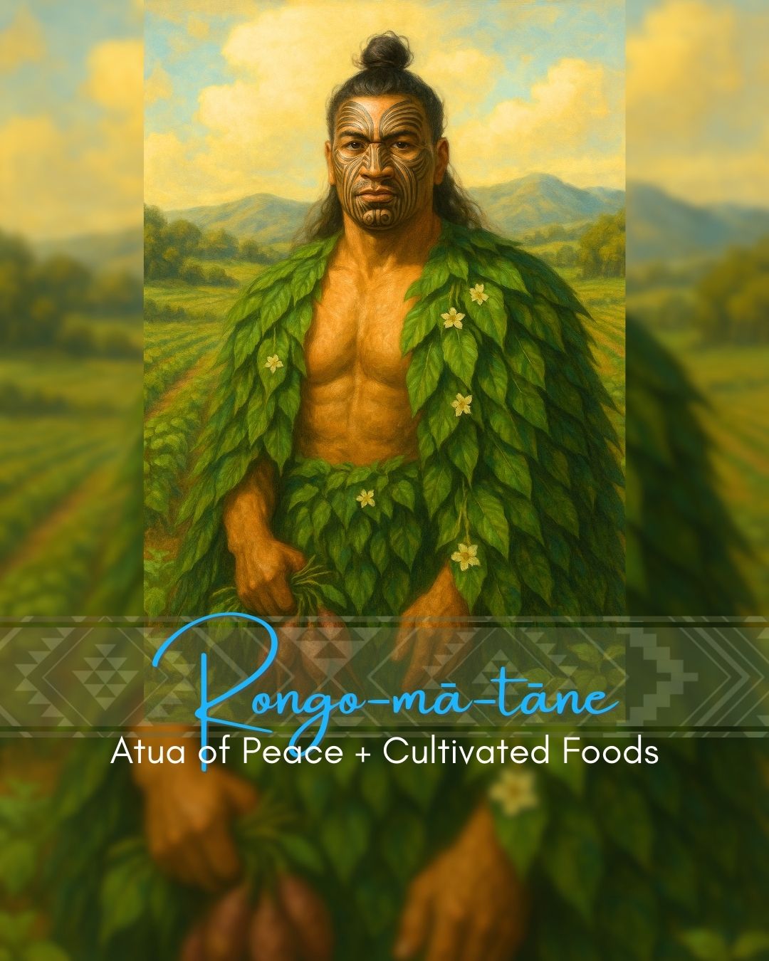 Rongo-mā-Tāne – God of Peace & Cultivation | Māori Wall Art Print (Unframed)