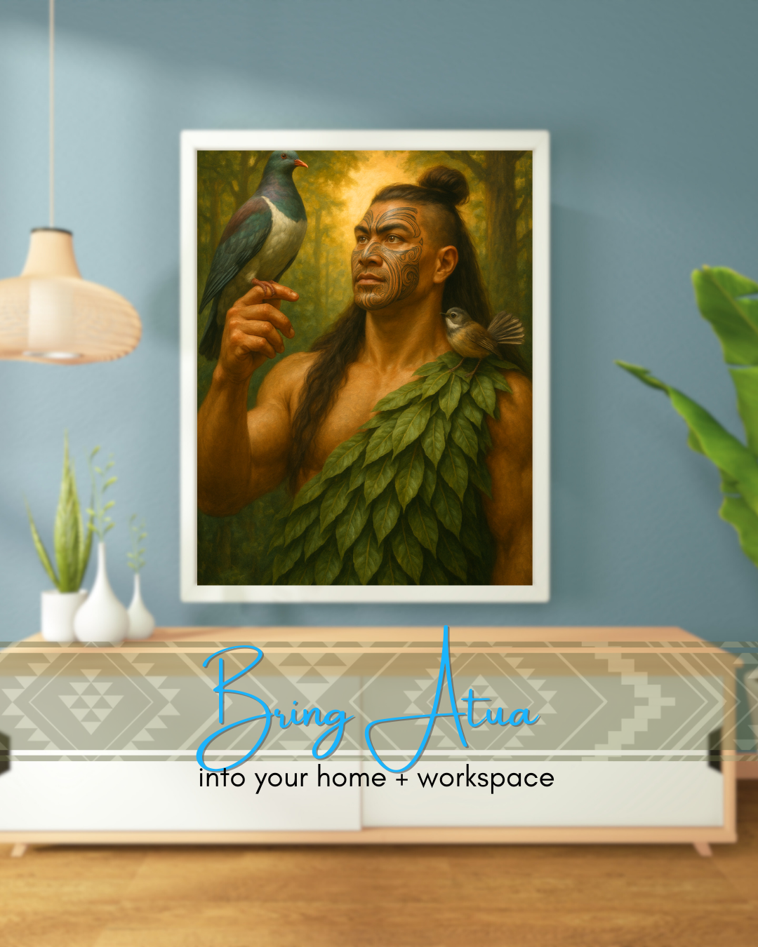 Tāne Mahuta – Atua of the Forest | Māori Wall Art Print (Unframed)