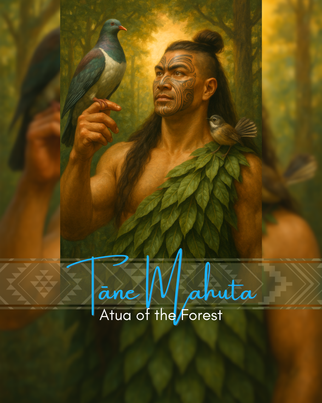 Tāne Mahuta – Atua of the Forest | Māori Wall Art Print (Unframed)