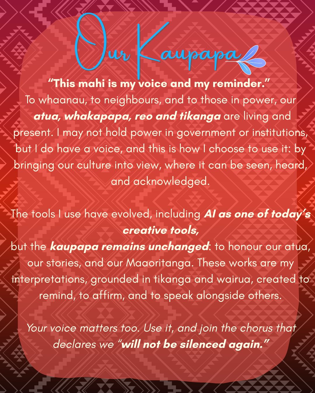 Rūaumoko – God of Earthquakes & Volcanoes | Māori Wall Art Print (Unframed)