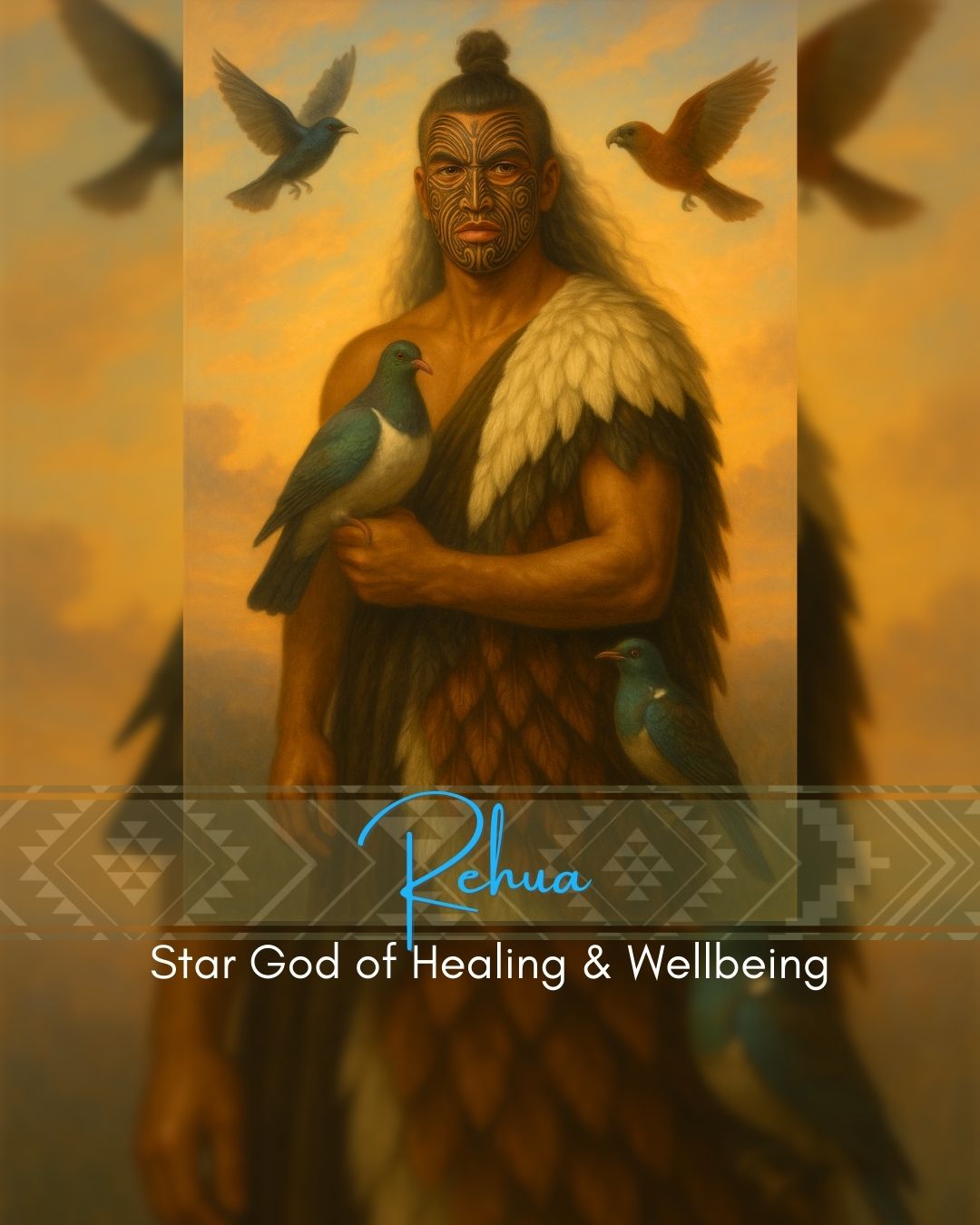 Rehua – (Star) God of Healing & Wellbeing | Māori Wall Art Print (Unframed)