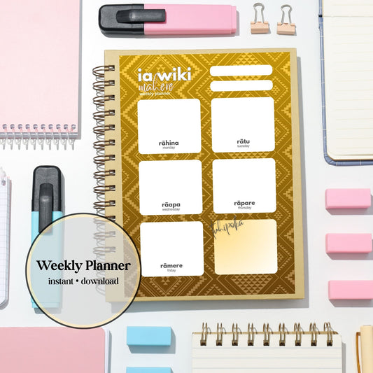 Rehua-Inspired Weekly Planner| Digital Download