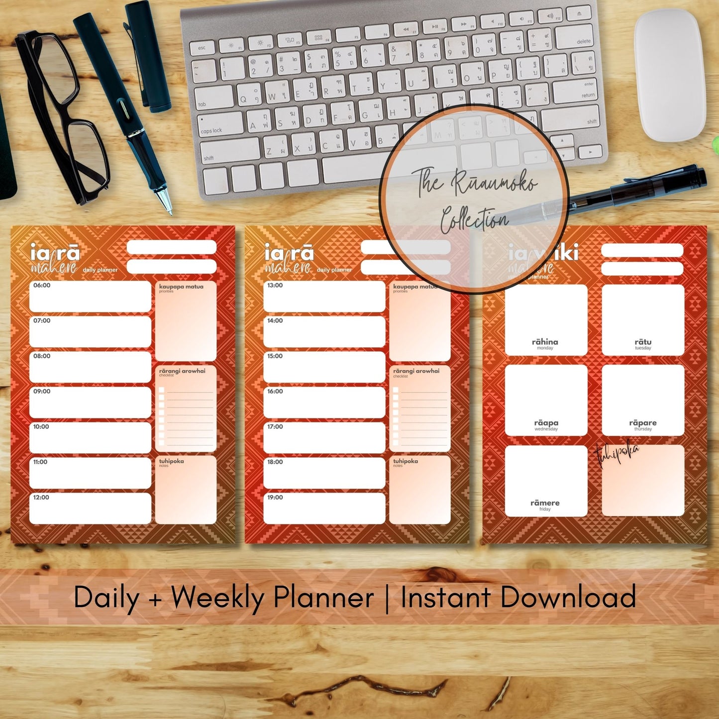 Rūaumoko-Insired Planner Bundle