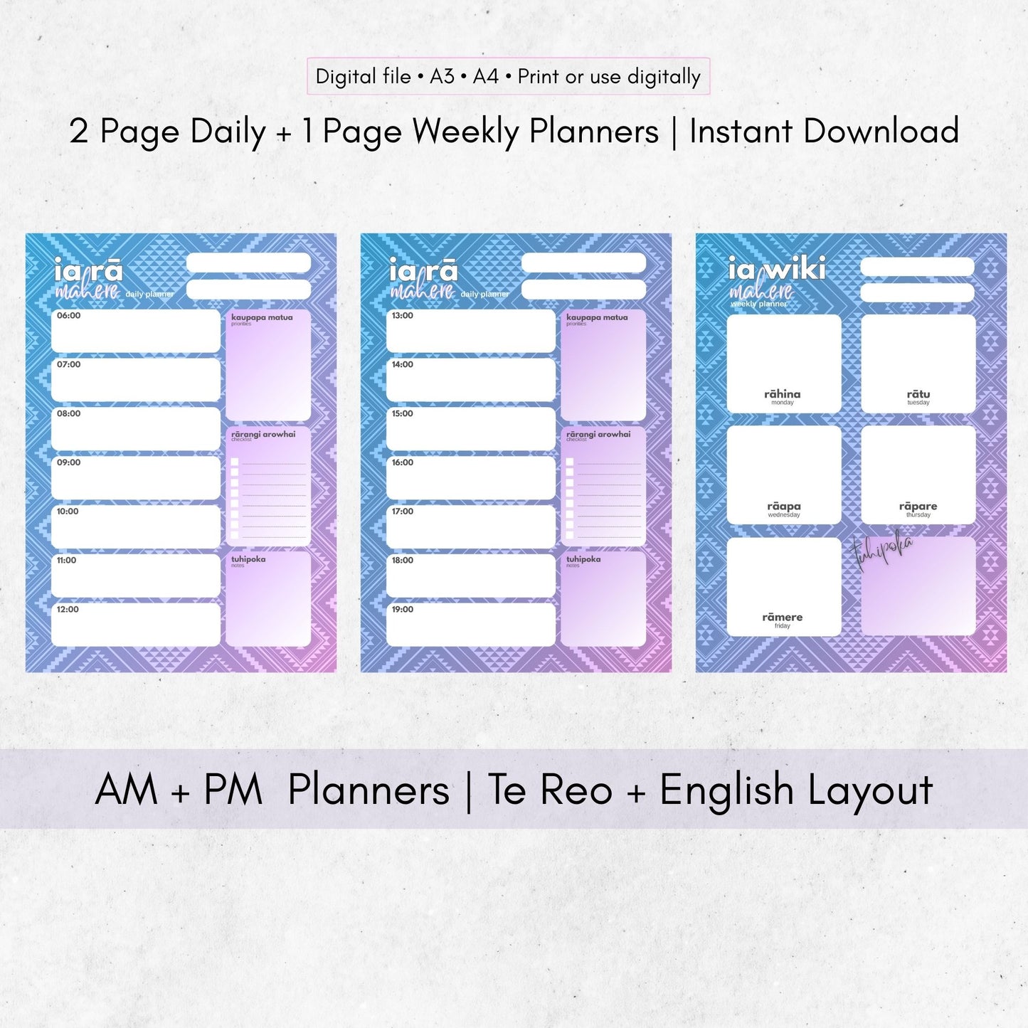 Tāwhirimātea-Insired Planner Bundle