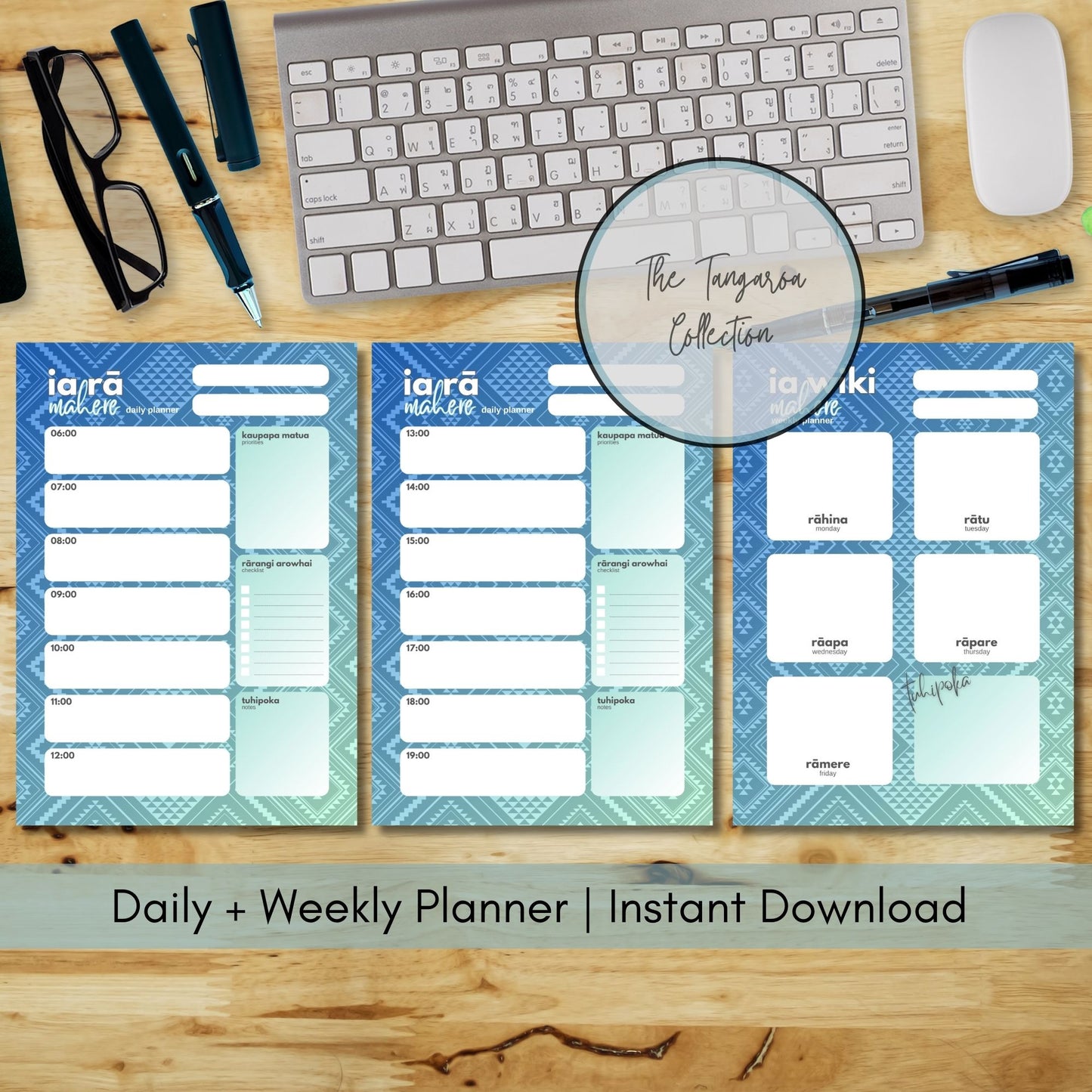 Tangaroa-Insired Planner Bundle