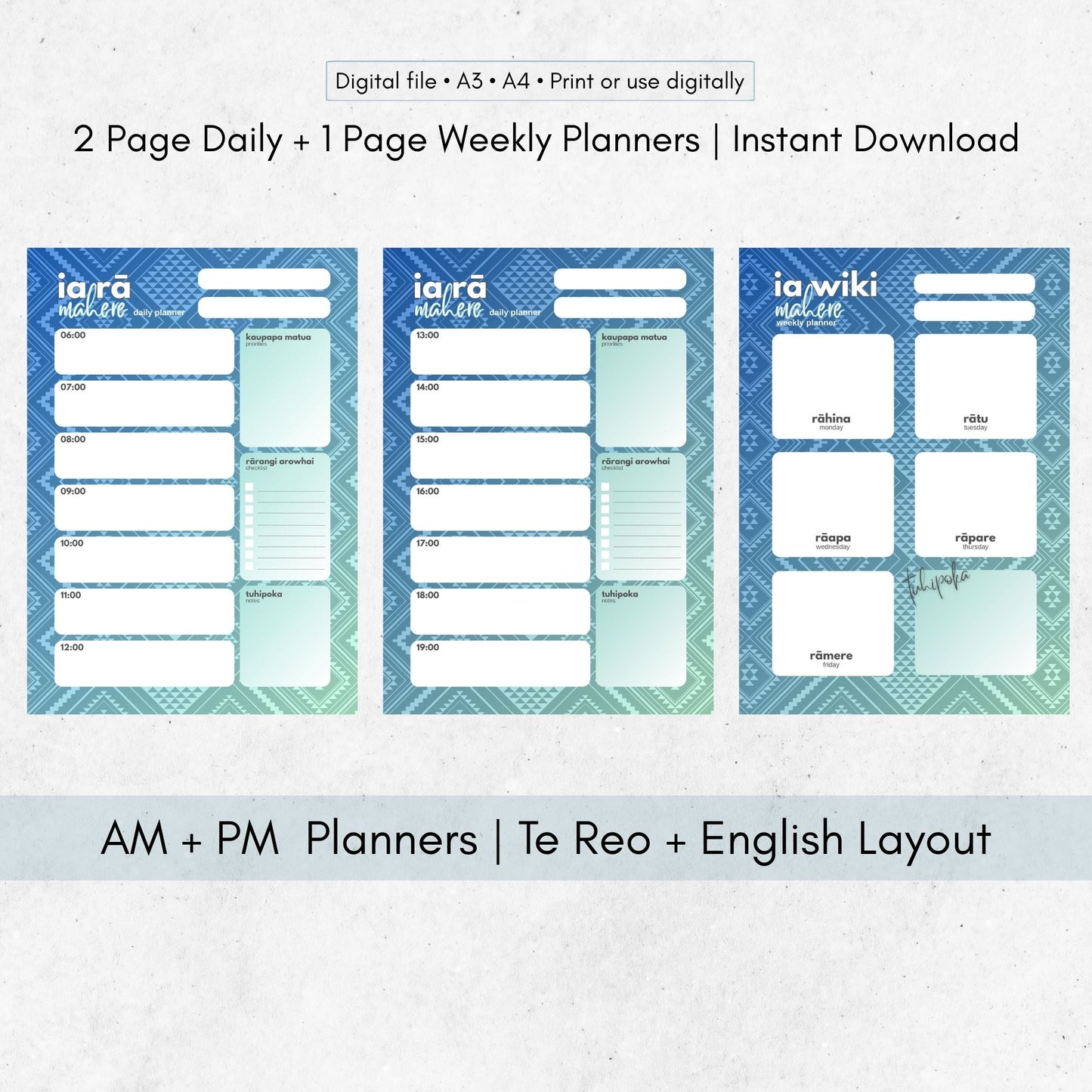Tangaroa-Insired Planner Bundle