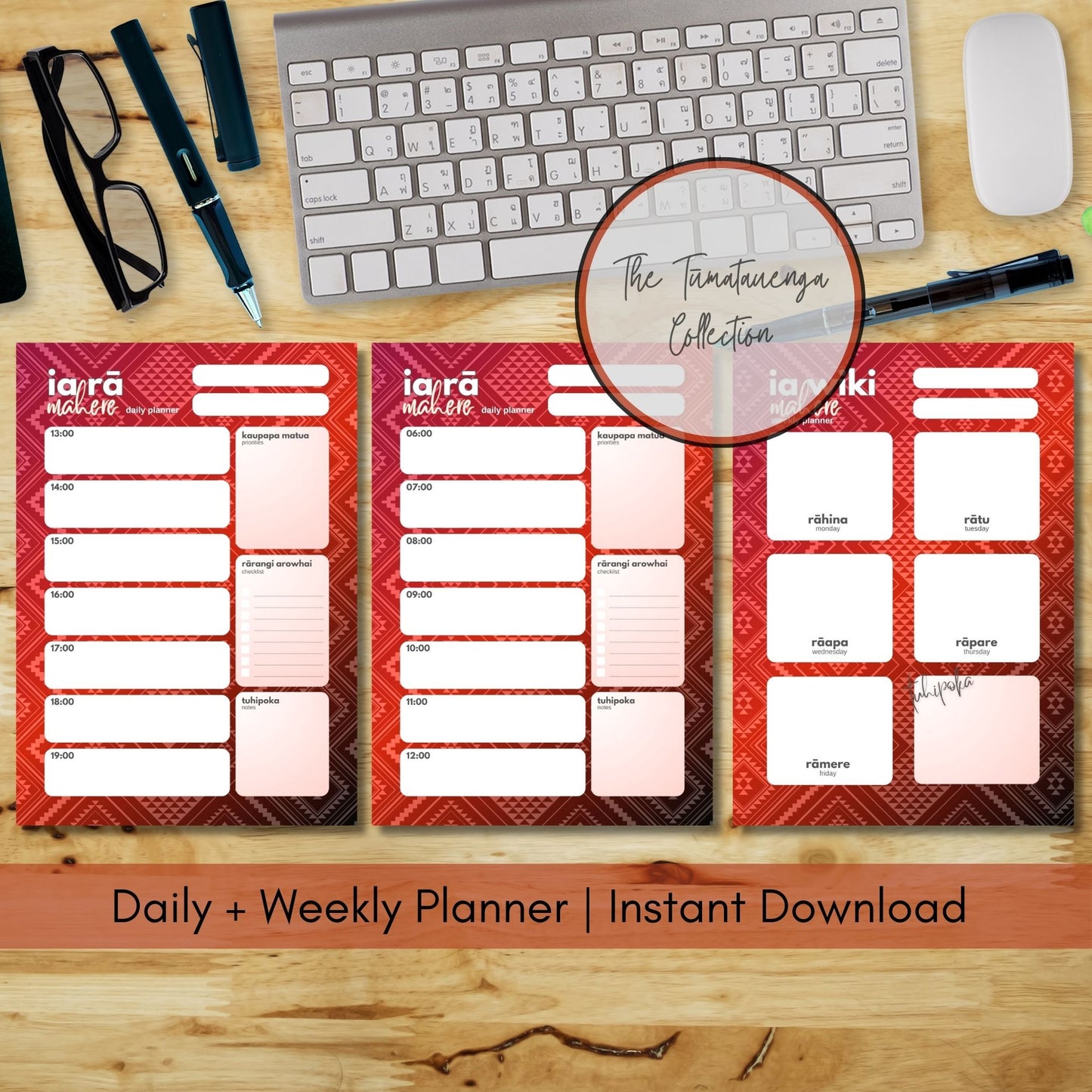 Tūmatauenga-Insired Planner Bundle
