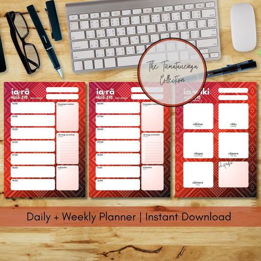 Tūmatauenga-Insired Planner Bundle