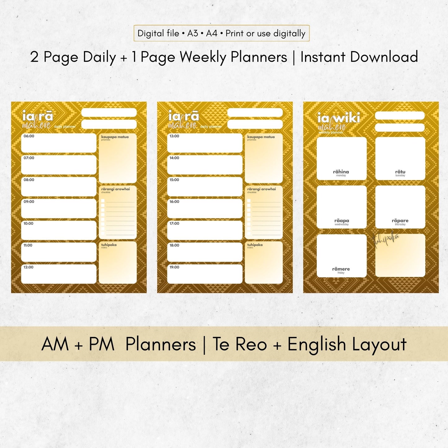 Rehua-Insired Planner Bundle