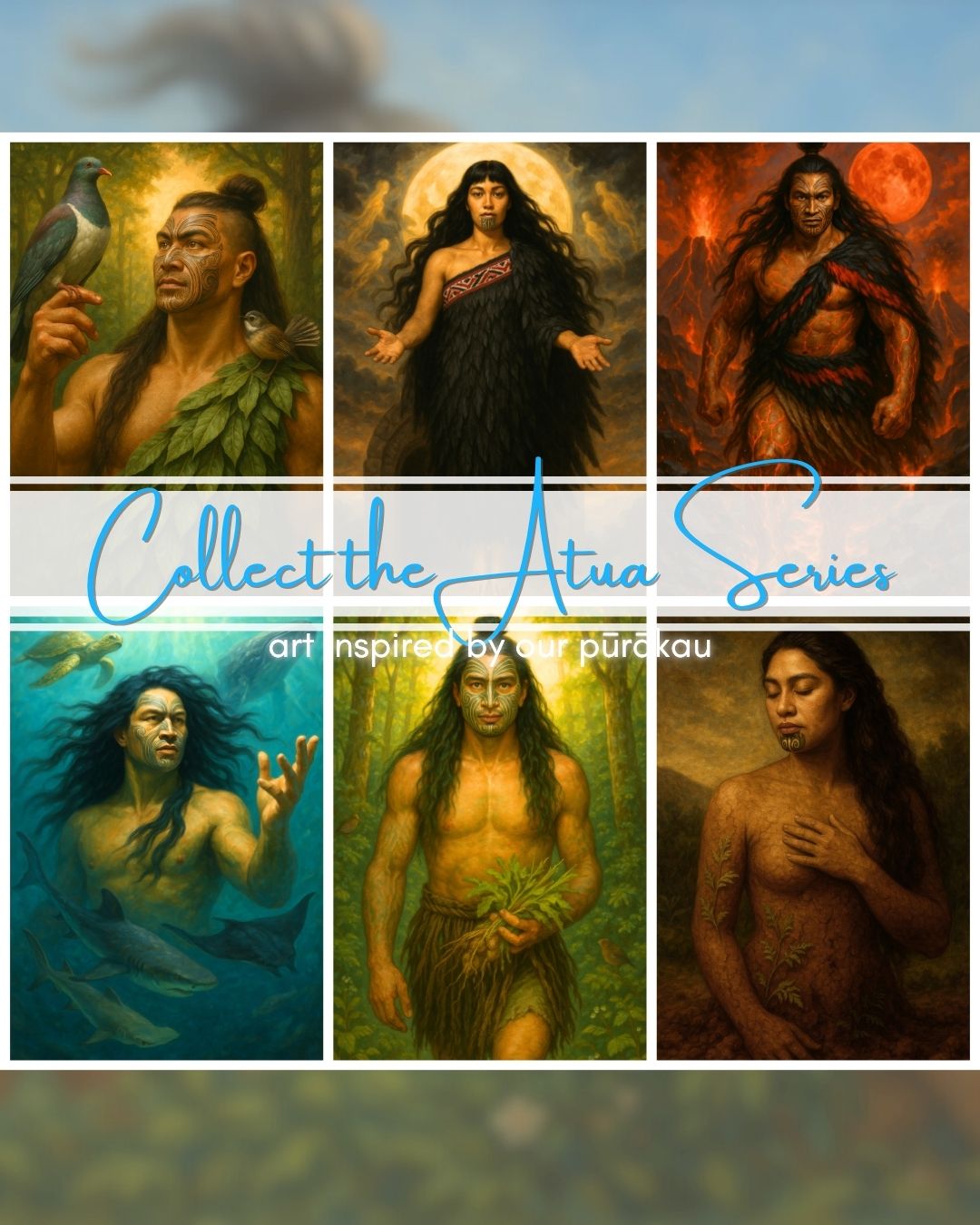 Hine-nui-te-pō – Goddess of the Night + Underworld | Māori Wall Art Print (Unframed) Photo paper poster