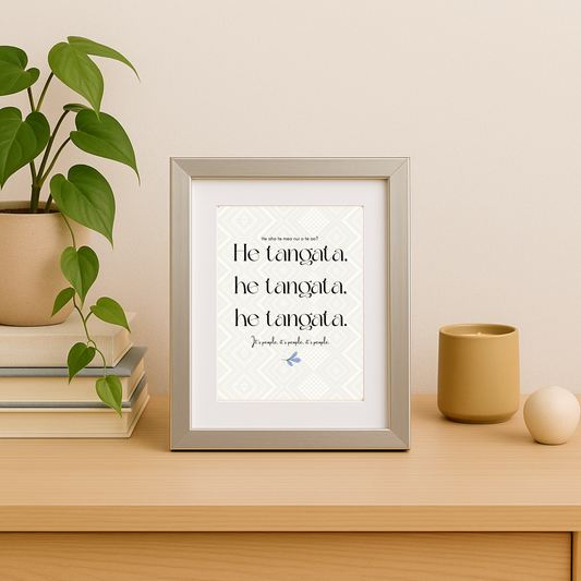 Whakataukī Māori | He tangata, he tangata, he tangata. | Instant download