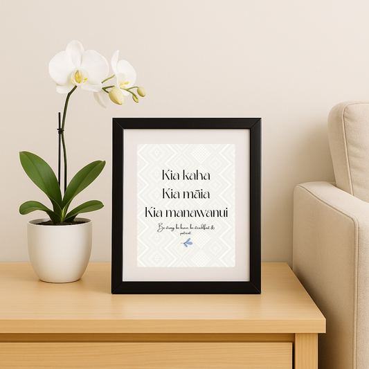 Whakataukī Māori |Kia kaha, kia māia, kia manawanui | Instant download