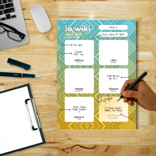 Hine-raumati-Inspired Weekly Planner| Digital Download