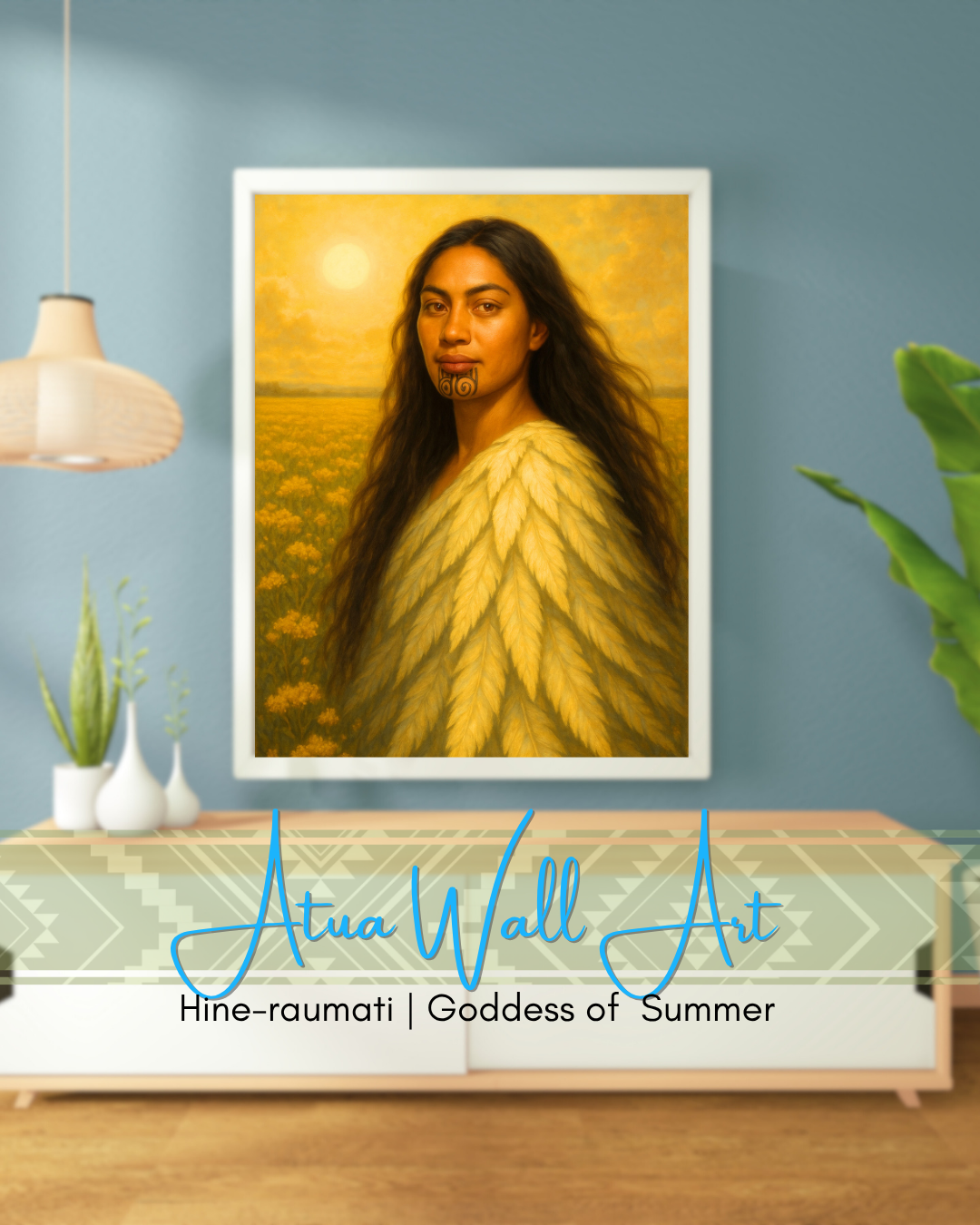 Hine-raumati – Goddess of Summer | Māori Wall Art Print (Unframed)