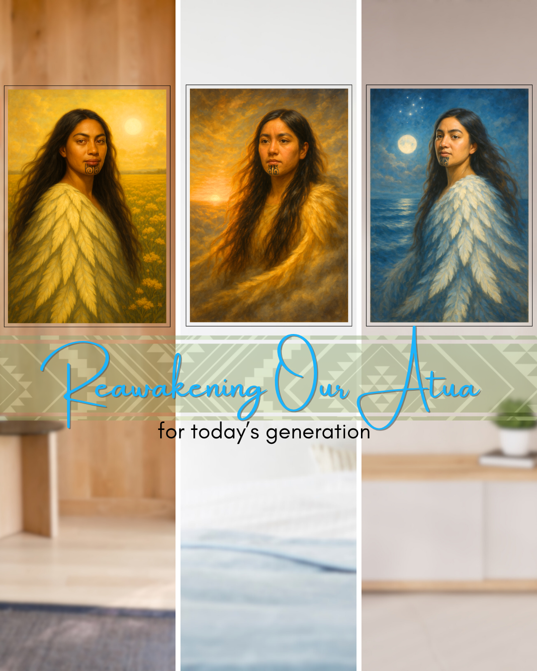 Hine-raumati – Goddess of Summer | Māori Wall Art Print (Unframed)