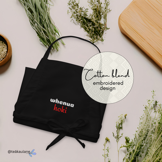 Embroidered "Whenua Hoki" Apron
