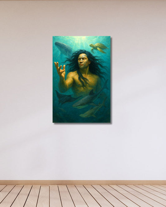 Tangaroa | God of the Sea – Atua Māori Collection (Unframed)