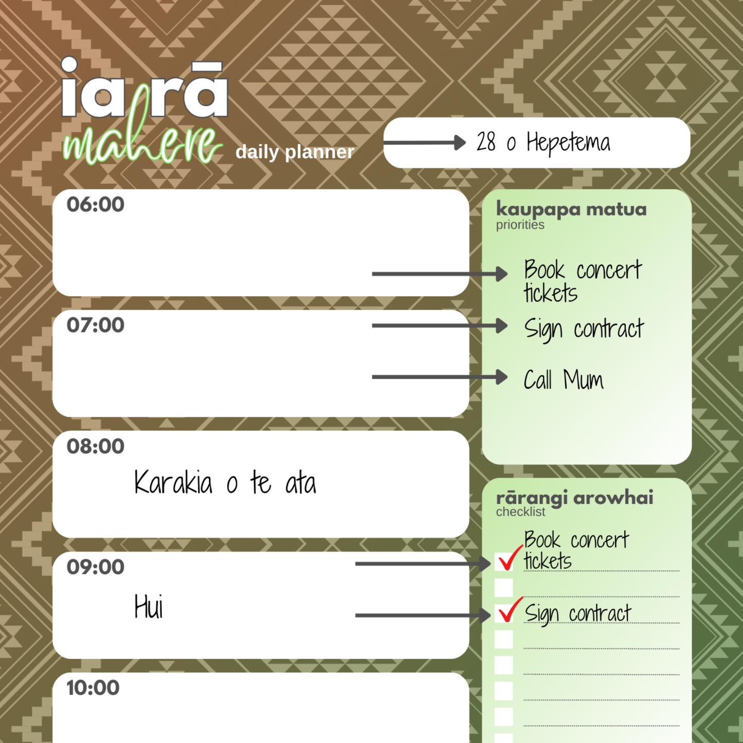 Tāne Mahuta-Insired Planner Bundle