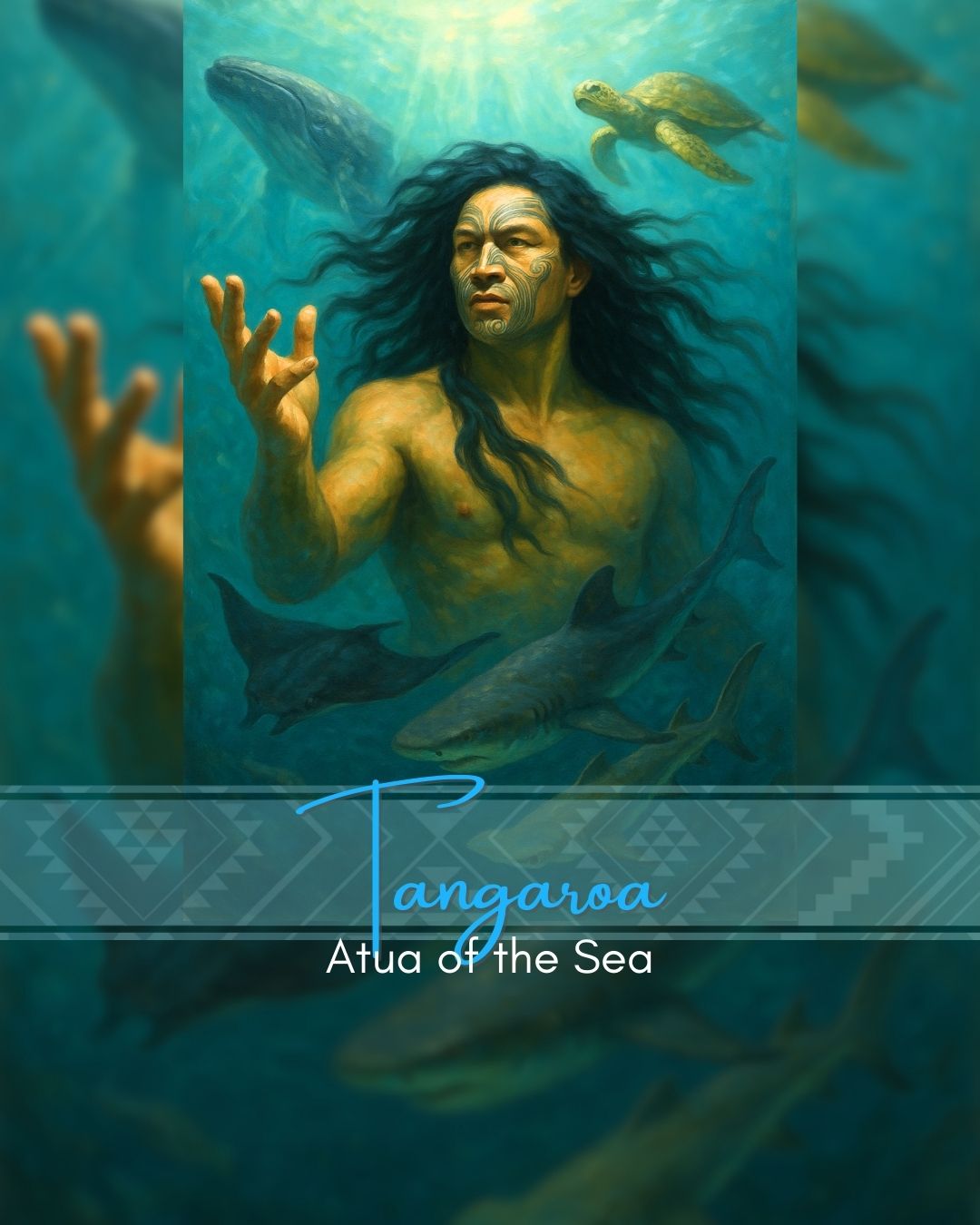 Tangaroa | God of the Sea – Atua Māori Collection (Unframed)